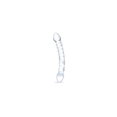 Gl&amp;auml;s Double Trouble Glass Dildo Slike