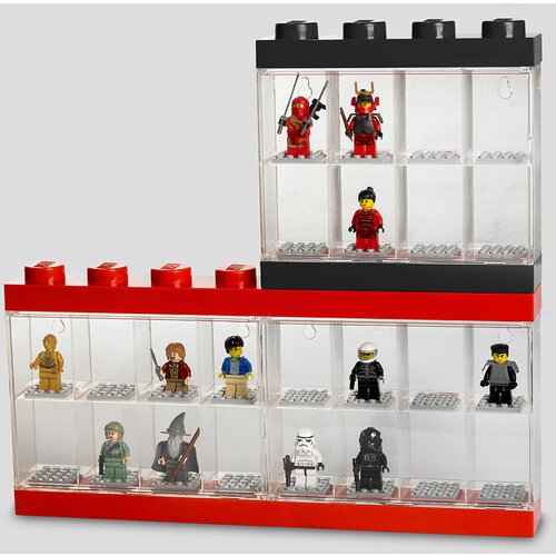 Lego MINIFIGURE DISPLAY CASE 8 BLACK Cene
