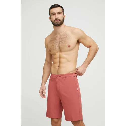 Quiksilver Kratke hlače za kupanje za muškarce, boja: crvena, glatki materijal