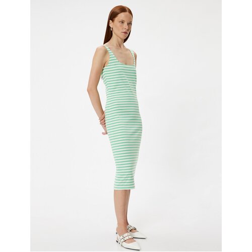 Koton Strapless U Neck Midi Dress Slike