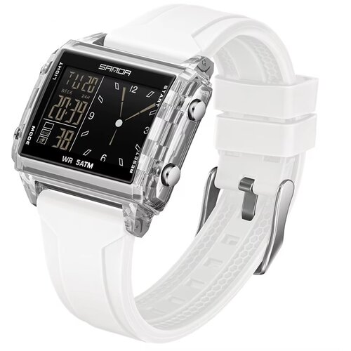 Sanda Digitalna ura FA-41862 - Bela / Transparentna Slike