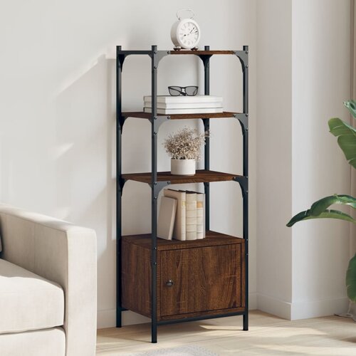 vidaXL Regal za knjige 3 razine smeđa boja hrasta 41x30x109 5cm drveni Cijene