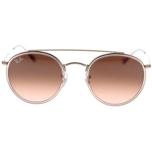 Ray-ban Round Double Bridge RB3647N 9069A5 ONE SIZE (51) Roza/Rjava Cene