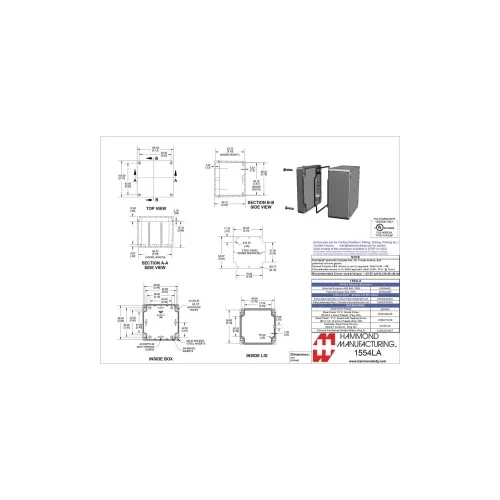 Hammond Electronics 1554 PC SL Univerzalno kućište Polikarbonat Siva 1 ST