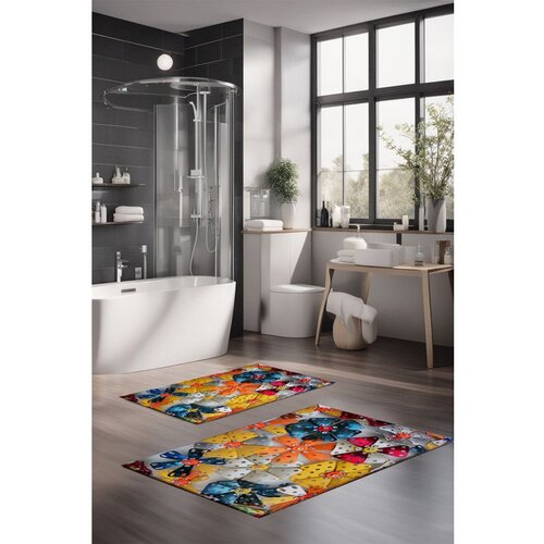  CT-5356 multicolor bathmat set (2 pieces) Cene