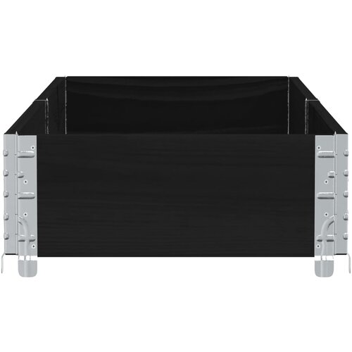  Vrtna sadilica crna 150x50 cm od masivne borovine Slike
