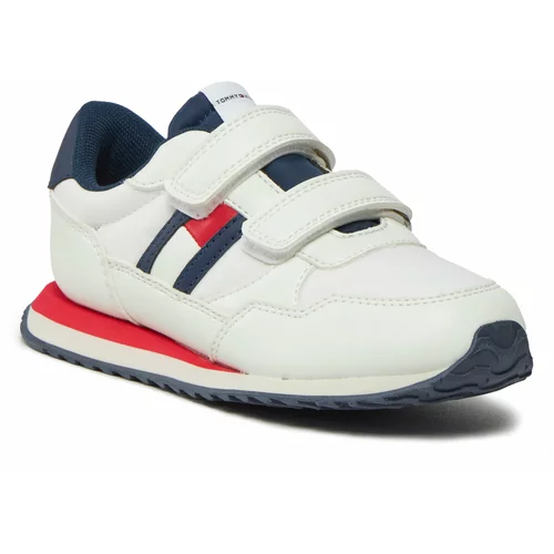 Tommy Hilfiger Superge Flag Low Cut Velcro Sneaker T1B9-33129-0208 S White 100