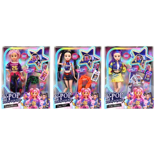 K-Pop Diva squad - lutka 30 cm sort Slike