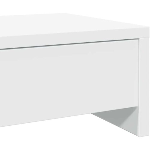 VidaXL Stalak za monitor s ladicama bijeli 50 x 27 x 15 cm drveni Slike