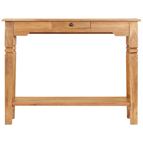 Maison Chic konzolna miza - miza ob steni 100x40x76 cm iz trdnega akacijevega lesa, (21785938) Slike