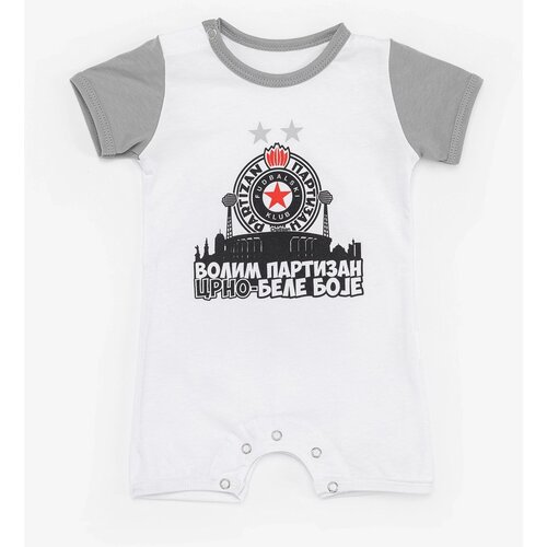 Partizan Romper Volim crno-bele boje Slike