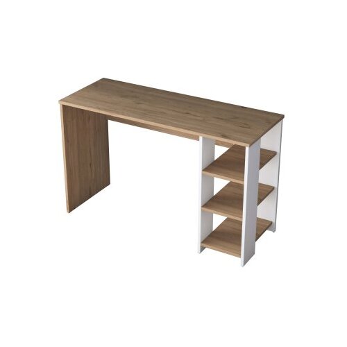 Hanah home Hanah kućni radni sto HA125-3428, 160x161.8x45 cm, Orah-bijela Slike
