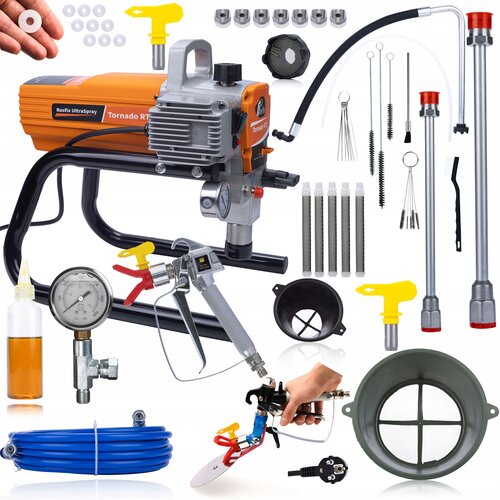 Rosfix TORNADO RT1 ULTRASPRAY – AGREGAT ZA BARVANJE 1800W 22MPA 2,2L/MIN | SET Z LANCO, FILTRI, SITI, (5000036455) Cene
