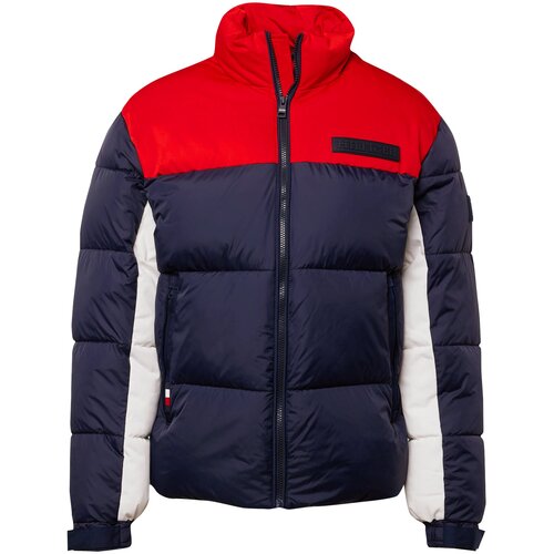 Tommy Hilfiger Zimska jakna 'New York' marine / ognjeno rdeča / bela Cene