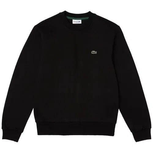 Lacoste Puloverji Organic Brushed Cotton Sweatshirt - Noir Črna