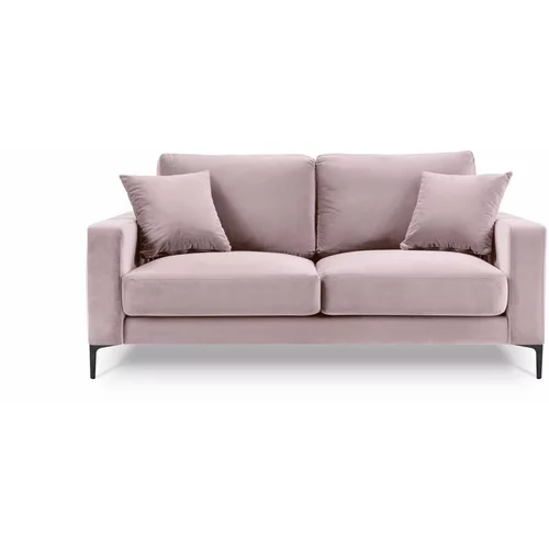 Kooko Home roza baršunasta sofa Harmony, 158 cm