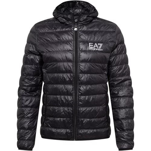 Ea7 Emporio Armani Prijelazna jakna crna / bijela