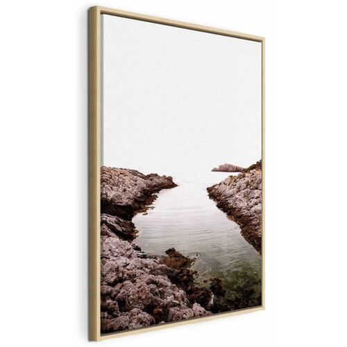  Slika - Rocky Harbor (1 Part) Vertical 60x90 U prirodnom drvenom okviru Cene