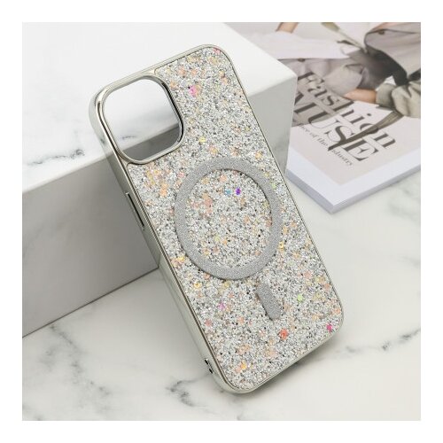  Futrole glam glow magsafe za iphone 13 (6.1) srebrna ( F121183 ) Cene