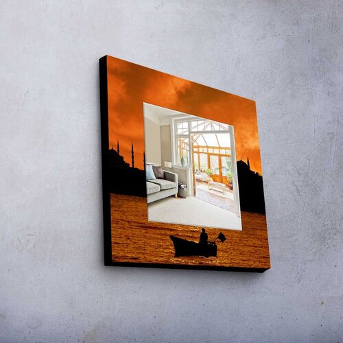 Wallity Zidno ogledalo MA-036, 50x50cm Cijene