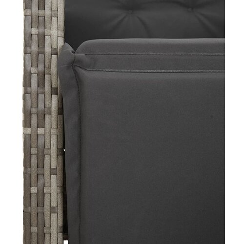  7-dijelni vrtni blagovaonski set sivi od poliratana Siva 150 cm table length Slike