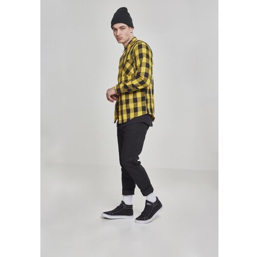 Urban Classics Checked Flanell Shirt blk/honey Slike