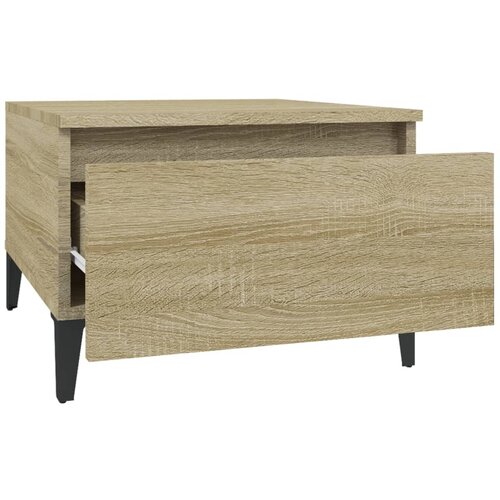  Bočni stolići 2 kom boja hrasta 50x46x35 cm konstruirano drvo Slike