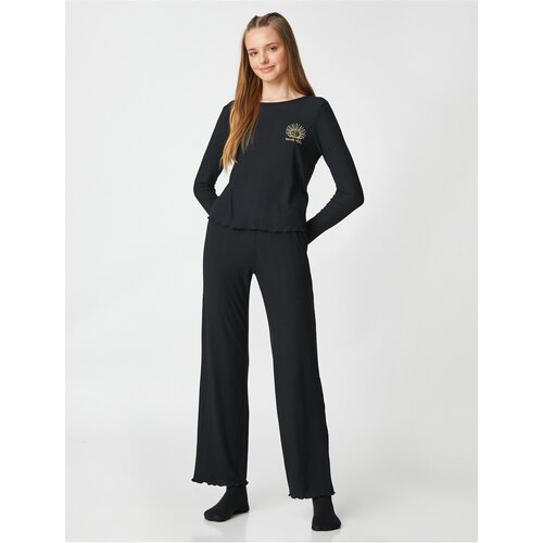 Koton Pajama Bottoms - Black Slike