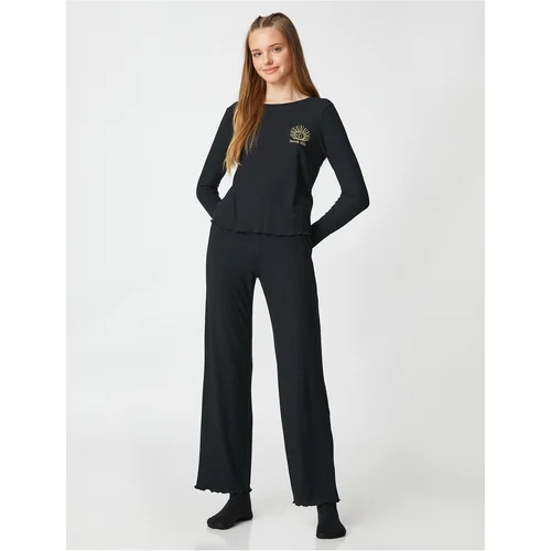 Koton Pajama Bottoms - Black