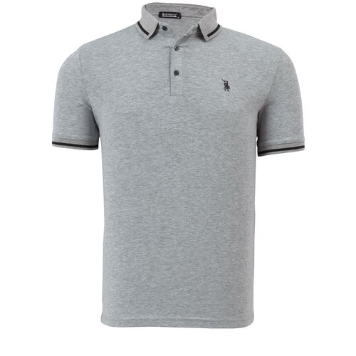 Dewberry T8586 MENS POLO COLLAR T-SHIRT-GREY Slike