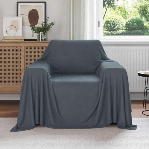  Odeja Temno siva 210 x 140 cm Flis, (5000288067) Cene