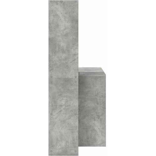  Stol Betonski sivi 138,5 x 55 x 143 cm Konstruirano drvo Slike