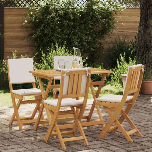  Zunanje bistro stolice 4 pcs Kremno bela 38 x 46 x 85 cm, (5000272943) Cene
