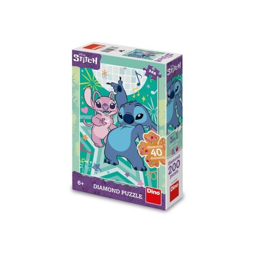 Dino toys Dino stitch - puzzle set diamond 200 kom ( 11144 ) Cene