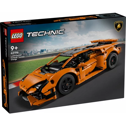 Lego Technic 42196 Oranžen Lamborghini Huracán Tecnica