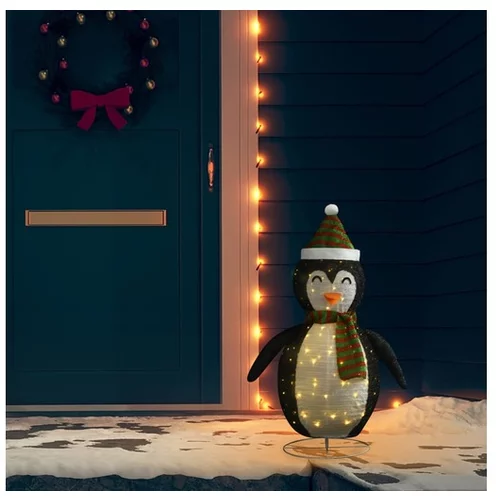  Okrasna figura pingvin LED razkošno blago 90 cm