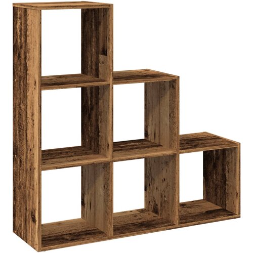 Pregrada regal za knjige 3 razina boja drva 99x29x99cm drveni Slike