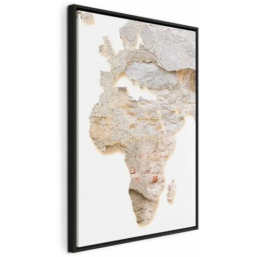  Slika - Hot Continent (1 Part) Vertical 40x60 U crnom drvenom okviru Cene