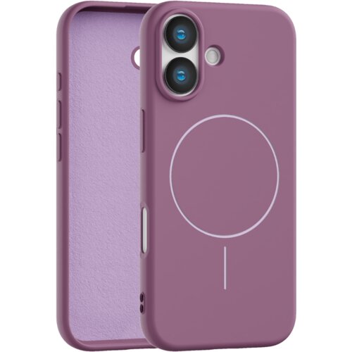 Apple velvet touch magsafe maska za iphone 16 plus - ljubičasta Cene