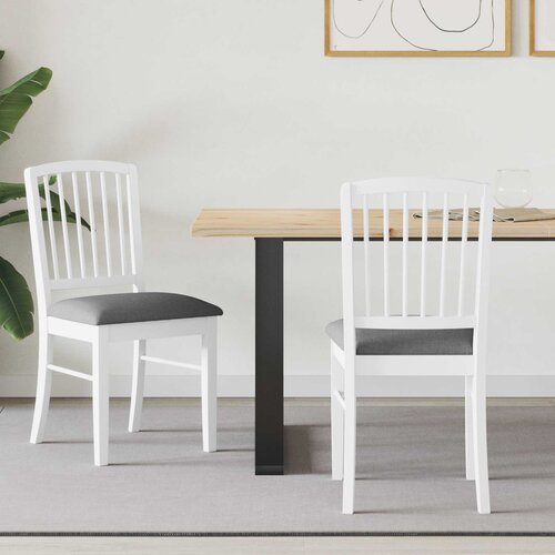  Trpezarijske stolice 2 pcs Bijelo 50 x 52,5 x 91 cm Cijene