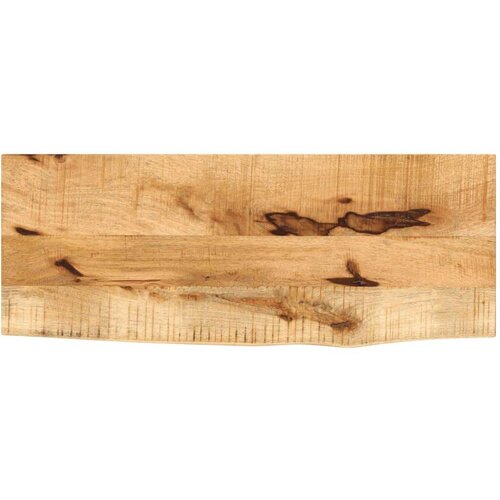 Stolna Mizna plo&amp;scaron;ča 90x20x3,8 cm naraven rob trden robusten mangov les Slike