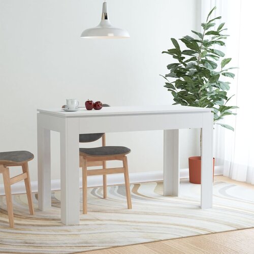 vidaXL Jedilna miza bela 120x60x76 cm iverna plošča Cene