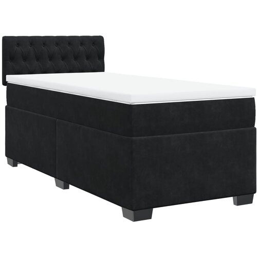 Box spring krevet s madracem crni 100x200 cm bar&amp;scaron;unasti Slike