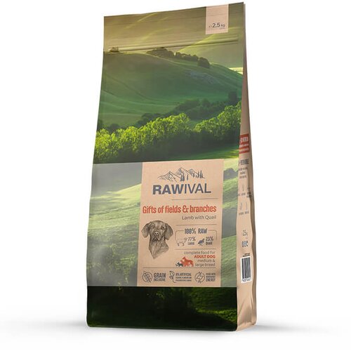 Craftia rawival gifts of fields & branches adult dog medium & large breed - jagnjetina i prepelica za odrasle pse (750g, 2,5kg, 10kg) 2,5kg Cene