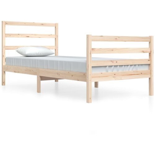 VidaXL Posteljni okvir iz trdne borovine 90x200 cm, (20647732) Slike