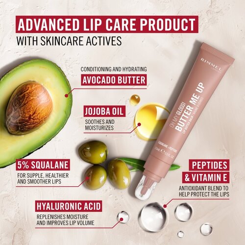 Rimmel London Oh My Gloss! Butter Me Up balzam za usne 15 ml Slike