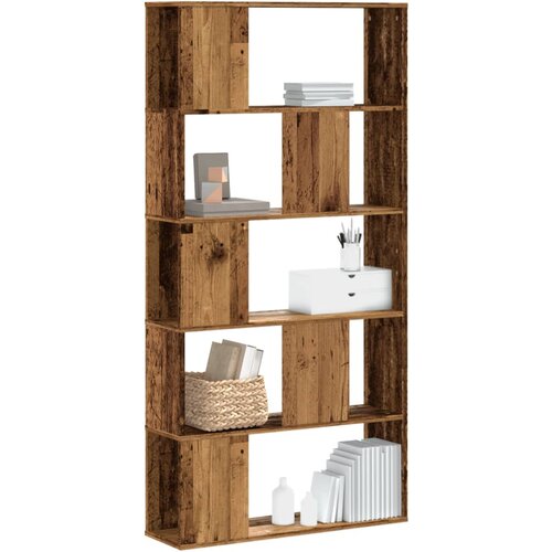 vidaXL Knjižna omara 5-nadstropna 80,5x23,5x162,5 cm inženirski les Cene
