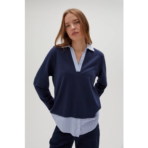 Marisse Women's Sweatshirt Z-Bl-4521 Navy Cene