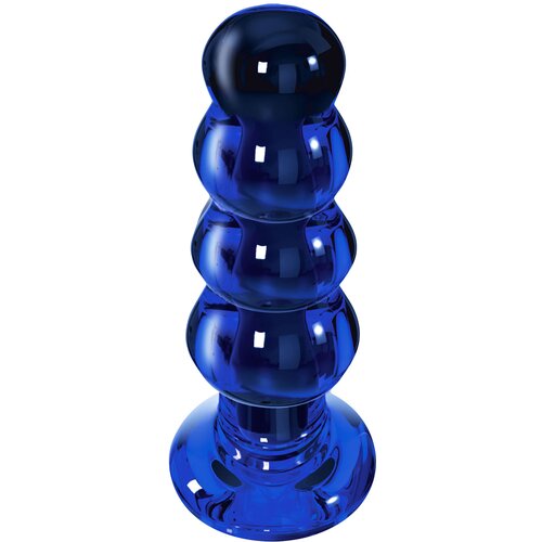 Toy Joy Buttocks The Radiant Glass Buttplug Blue Cene