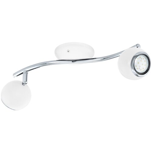 Eglo Bimeda spot/2, led, gu10, 2x3w, 2x240lm, bela/hrom (31002E) Slike